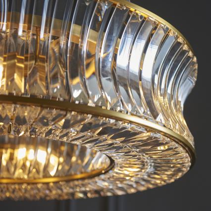 Endon 106811 - zeltaina lustra ar ķēdi, 6x E14/6W/230V