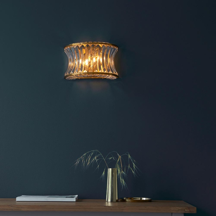 Endon 106812 - Sienas gaismeklis 2xE14/7W/230V zelta krāsā