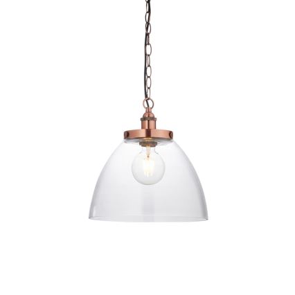 Endon 106895 - Lustra uz ķēdes HANSEN 1xE27/10W/230V, vara krāsā