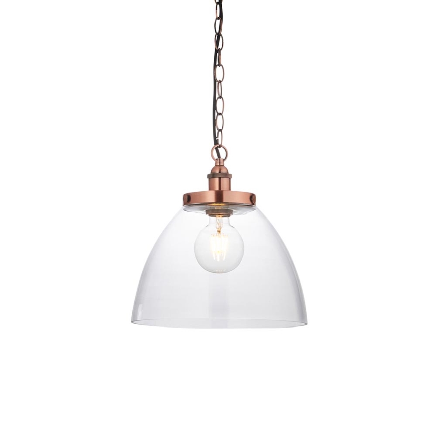 Endon 106895 - Lustra uz ķēdes HANSEN 1xE27/10W/230V, vara krāsā