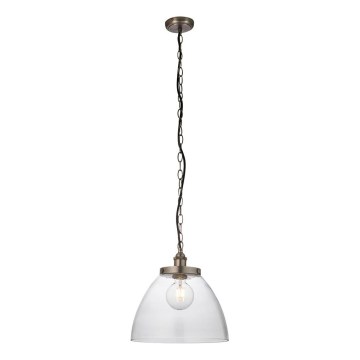 Endon 106896 - Pakaramā lustra ar ķēdi HANSEN 1xE27/10W/230V, matēts hroms