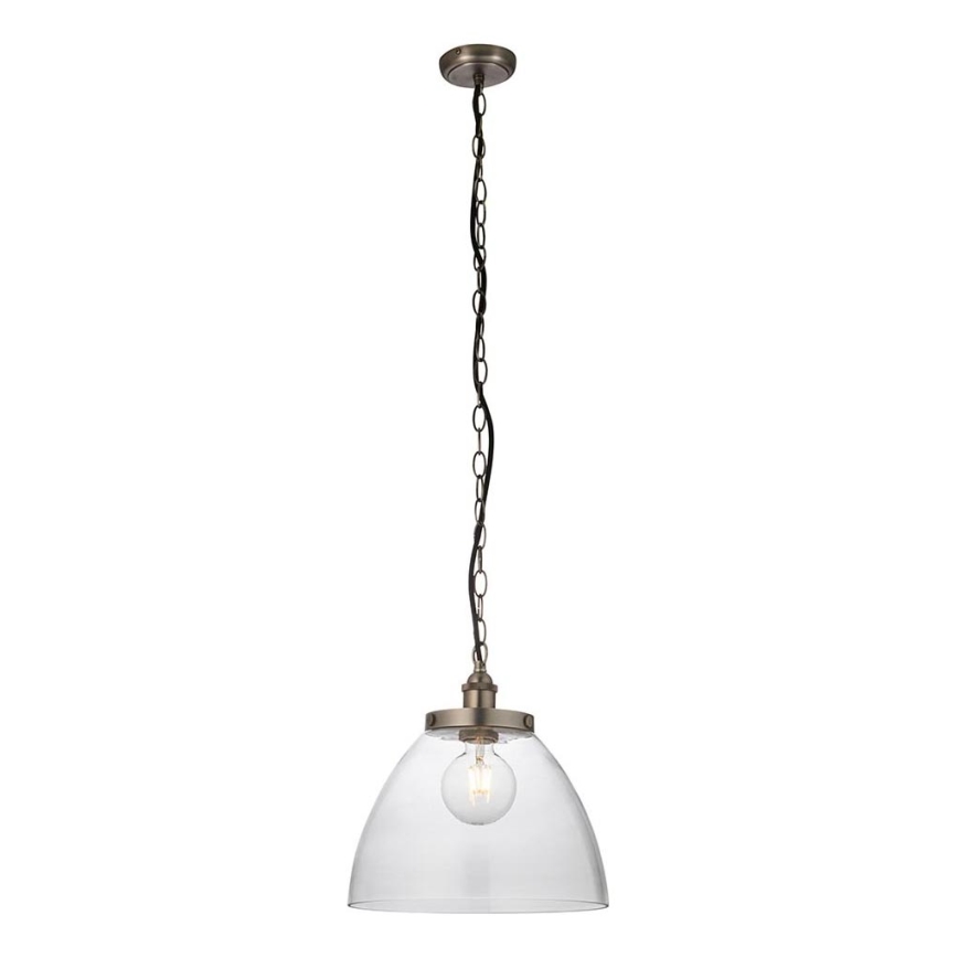 Endon 106896 - Pakaramā lustra ar ķēdi HANSEN 1xE27/10W/230V, matēts hroms