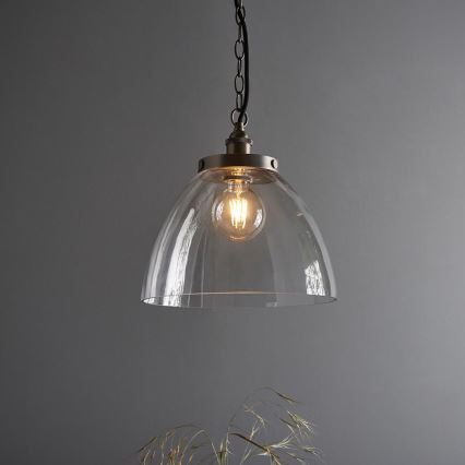 Endon 106896 - Pakaramā lustra ar ķēdi HANSEN 1xE27/10W/230V, matēts hroms
