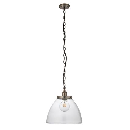 Endon 106896 - Pakaramā lustra ar ķēdi HANSEN 1xE27/10W/230V, matēts hroms