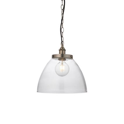 Endon 106896 - Pakaramā lustra ar ķēdi HANSEN 1xE27/10W/230V, matēts hroms