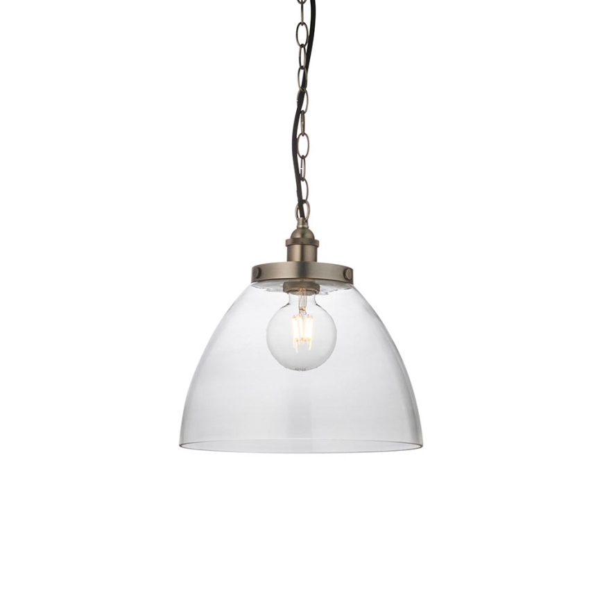 Endon 106896 - Pakaramā lustra ar ķēdi HANSEN 1xE27/10W/230V, matēts hroms