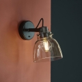 Endon 107011 - Sienas spota lampa URBAN 1xE27/10W/230V melna/dūmakaini melna