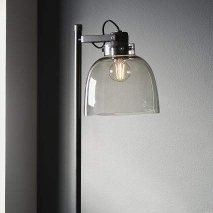 Endon 107013 - Grīdas stāvlampa URBAN 1xE27/10W/230V melna/dūmakains