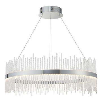 Endon 107108 - LED lustra uz troses LED/56W/230V 3000K spīdīgs hroms