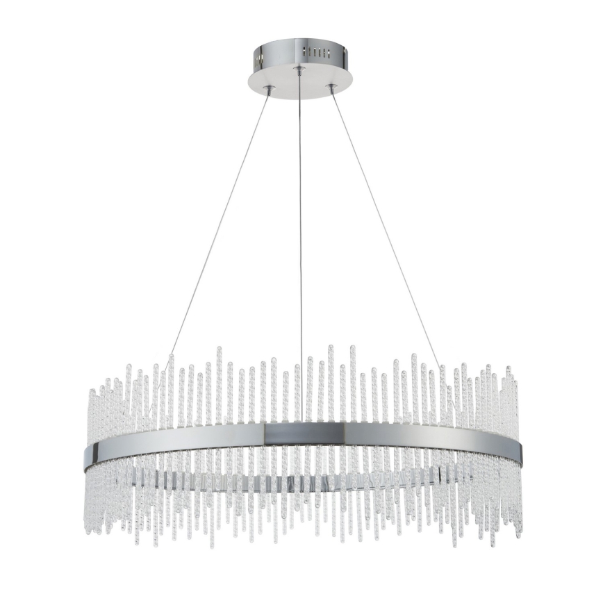 Endon 107108 - LED lustra uz troses LED/56W/230V 3000K spīdīgs hroms