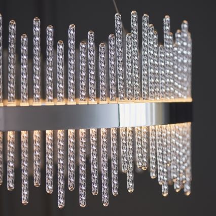 Endon 107108 - LED lustra uz troses LED/56W/230V 3000K spīdīgs hroms