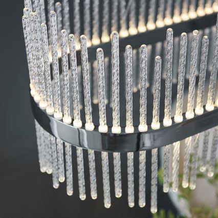 Endon 107109 - LED lustra uz troses LED/47W/230V 3000K spīdīgs hroms