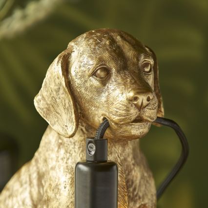 Endon 107364 - Galda lampa PUPPY 1xE14/7W/230V zelta