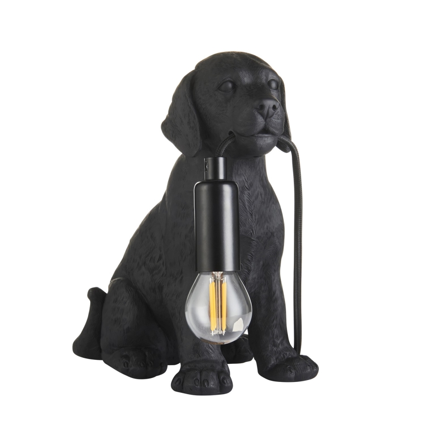 Endon 107365 - Galda lampa PUPPY 1xE14/7W/230V melna
