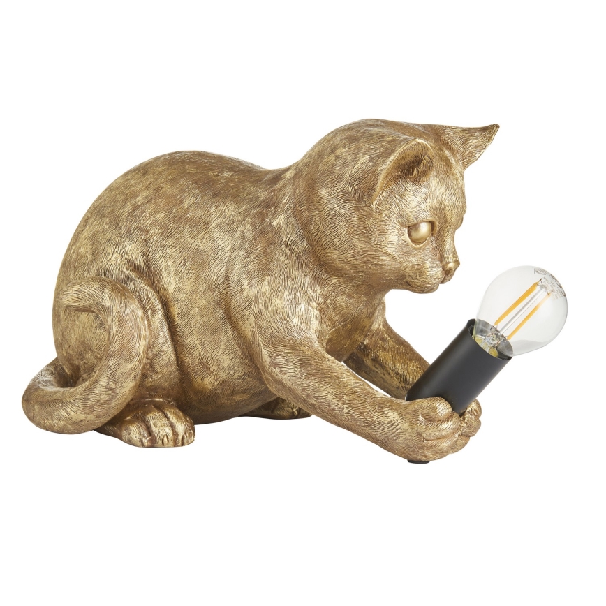 Endon 107389 - Galda lampa KITTEN 1xE14/7W/230V zelta