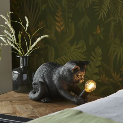 Endon 107390 - Galda lampa KITTEN 1xE14/7W/230V melna