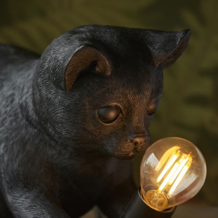 Endon 107390 - Galda lampa KITTEN 1xE14/7W/230V melna