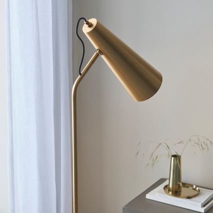 Endon 107528 - Grīdas lampa KARNA 1xE27/10W/230V misiņš
