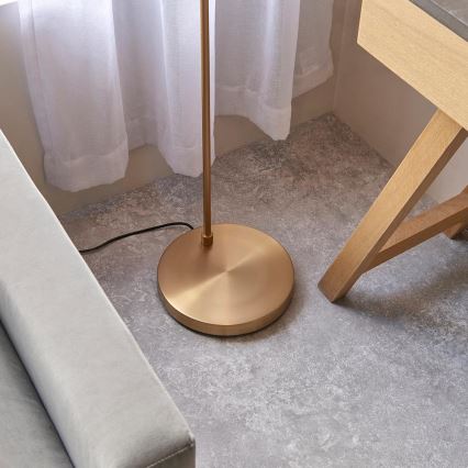 Endon 107528 - Grīdas lampa KARNA 1xE27/10W/230V misiņš