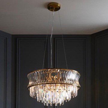 Endon 107785 - Piekarāmā lustra ar trosi 9xE14/6W/230V zelta