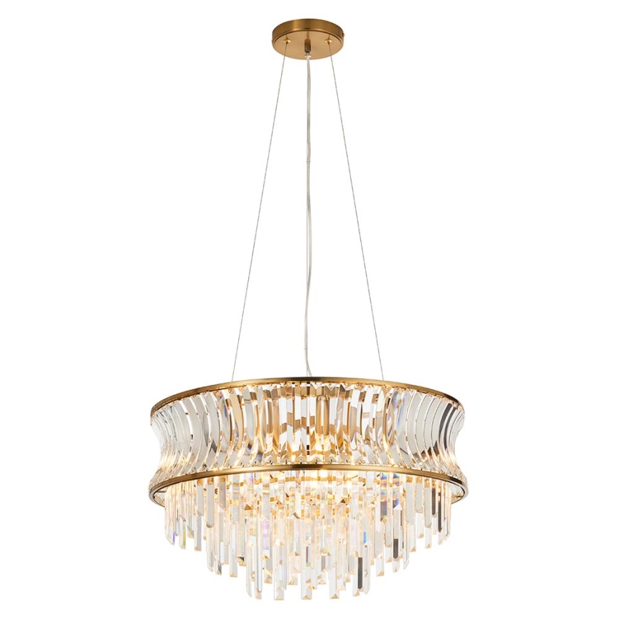 Endon 107785 - Piekarāmā lustra ar trosi 9xE14/6W/230V zelta