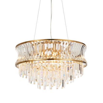 Endon 107785 - Piekarāmā lustra ar trosi 9xE14/6W/230V zelta