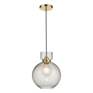 Endon 107948 - Pakaramais gaismeklis ar vadu 1xE27/10W/230V zelta/dūmakaini pelēka