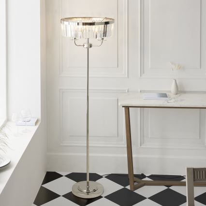 Endon 108103 - Grīdas stāvlampa CHESTERFIELD 3xE14/6W/230V spīdīgi hromēts