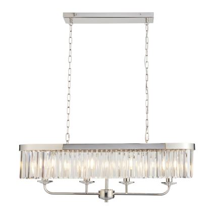Endon 109058 - eleganta ķēdē pakaramā lustra 4xE14/6W/230V, spīdīgs hroms