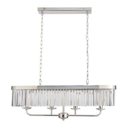 Endon 109058 - eleganta ķēdē pakaramā lustra 4xE14/6W/230V, spīdīgs hroms