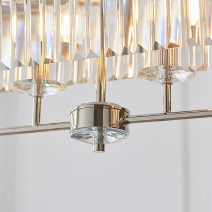 Endon 109058 - eleganta ķēdē pakaramā lustra 4xE14/6W/230V, spīdīgs hroms