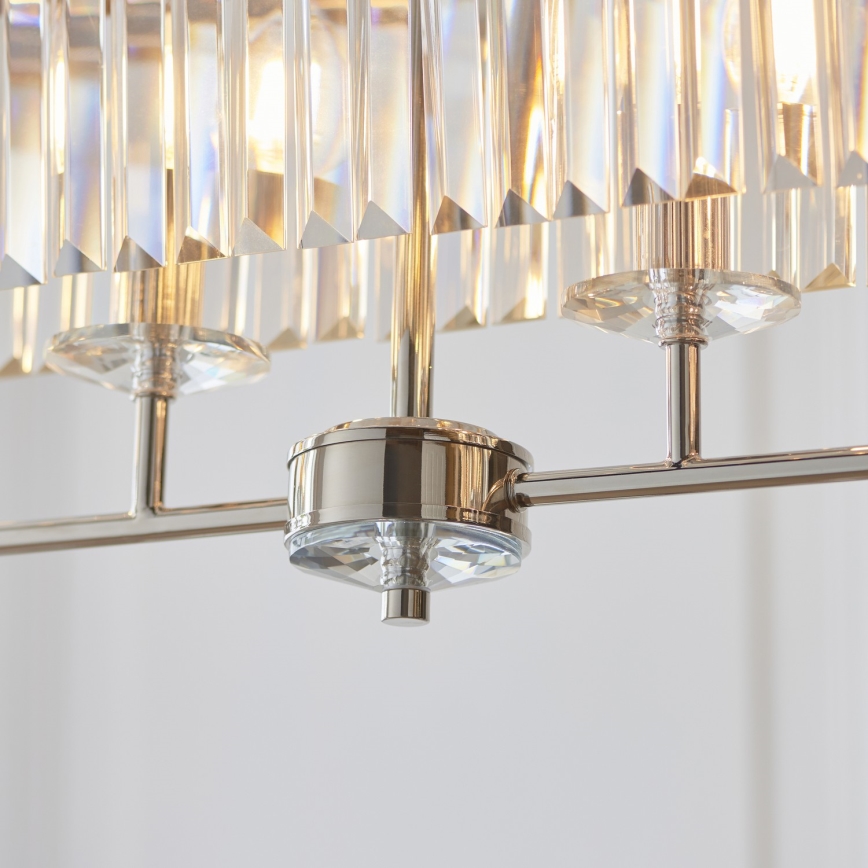 Endon 109058 - eleganta ķēdē pakaramā lustra 4xE14/6W/230V, spīdīgs hroms