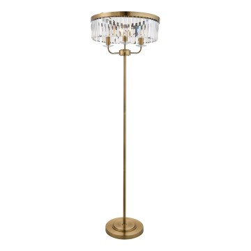 Endon 110644 - Grīdas stāvlampa CHESTERFIELD 3xE14/6W/230V misiņš