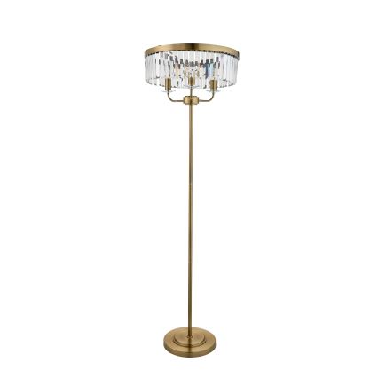 Endon 110644 - Grīdas stāvlampa CHESTERFIELD 3xE14/6W/230V misiņš