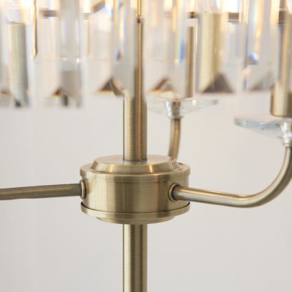 Endon 110644 - Grīdas stāvlampa CHESTERFIELD 3xE14/6W/230V misiņš