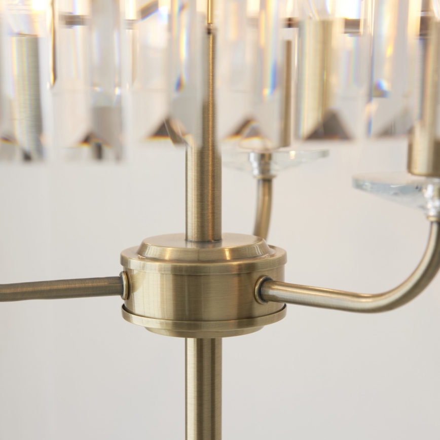 Endon 110644 - Grīdas stāvlampa CHESTERFIELD 3xE14/6W/230V misiņš
