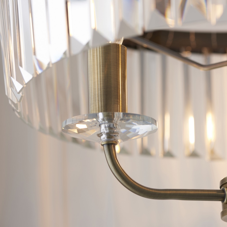 Endon 110644 - Grīdas stāvlampa CHESTERFIELD 3xE14/6W/230V misiņš