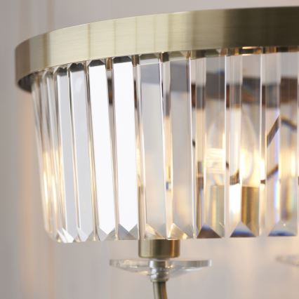 Endon 110644 - Grīdas stāvlampa CHESTERFIELD 3xE14/6W/230V misiņš