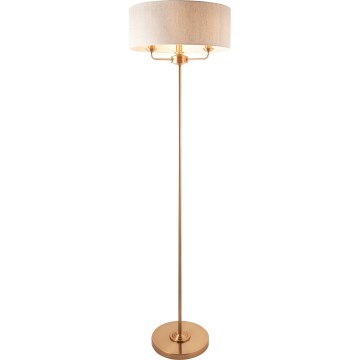 Endon 110724 - Grīdas stāvlampa HIGHCLERE 1xE14/40W/230V bēša/misiņš