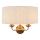 Endon 110726 - Sienas lampa HIGHCLERE 2xE14/40W/230V bēša/misiņš