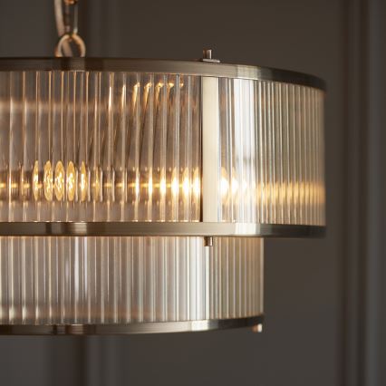 Endon 110944 - RIDGETON piekaramā lustra uz ķēdes 5xE14/6W/230V misiņš