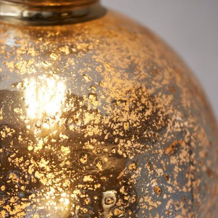 Endon 111336 - Pakarināma lampa ar kabeli 1xE27/10W/230V zelta/dūmakaina melna