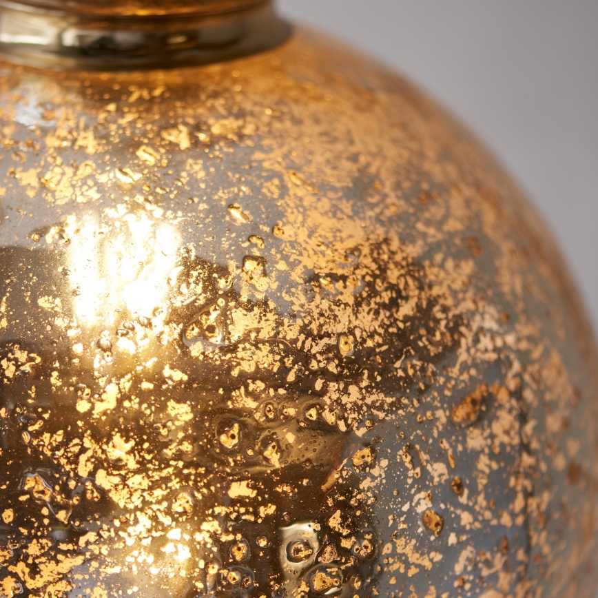 Endon 111336 - Pakarināma lampa ar kabeli 1xE27/10W/230V zelta/dūmakaina melna