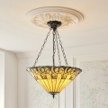 Endon 111881 - Lustra ar ķēdi Tiffany JAMELIA, 3x E27/10W/230V, diametrs 50 cm