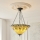 Endon 111881 - Lustra ar ķēdi Tiffany JAMELIA, 3x E27/10W/230V, diametrs 50 cm