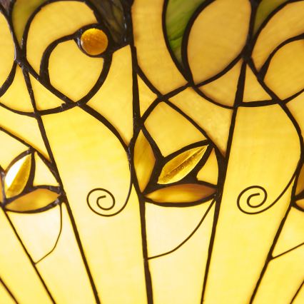 Endon 111881 - Lustra ar ķēdi Tiffany JAMELIA, 3x E27/10W/230V, diametrs 50 cm