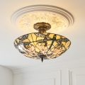 Endon 111892 - Piestiprināma lustra Tiffany ASHTON 3xE27/10W/230V Ø 45 cm