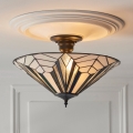 Endon 111895 - Piestiprināma griestu lustra Tiffany ASTORIA, 3x E27, 10 W, 230 V, Ø 48 cm