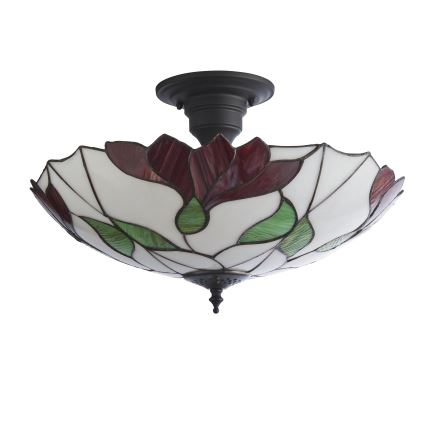 Endon 111896 - Pievirzīta Tiffany BOTANICA griestu lustra 3xE27/10W/230V Ø 45 cm