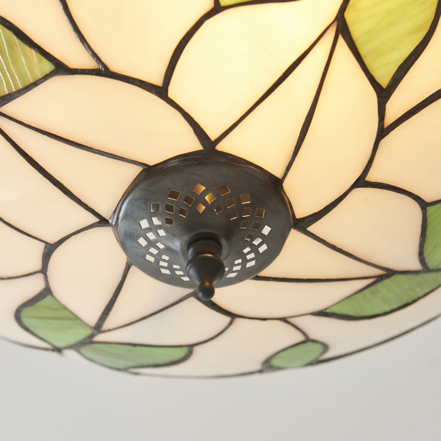 Endon 111896 - Pievirzīta Tiffany BOTANICA griestu lustra 3xE27/10W/230V Ø 45 cm